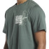 Camiseta Reebok Série gráfica verde homem