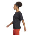 Top de ioga adidas Studio Oversized Preto T-Shirt de ioga para mulher