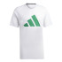 Camiseta adidas Essenciais do comboio Branco Homem