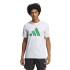Camiseta adidas Essenciais do comboio Branco Homem