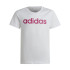 T-shirt adidas Essentials Linear Logo Cotton White T-Shirt para rapariga