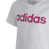 T-shirt adidas Essentials Linear Logo Cotton White T-Shirt para rapariga