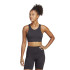 Soutien de desporto adidas Aeroknit Light-Support para mulher Preto