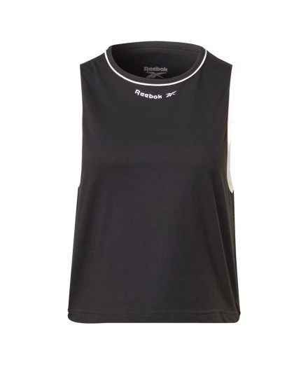 Top Fitness Reebok de Rie Black Mulher