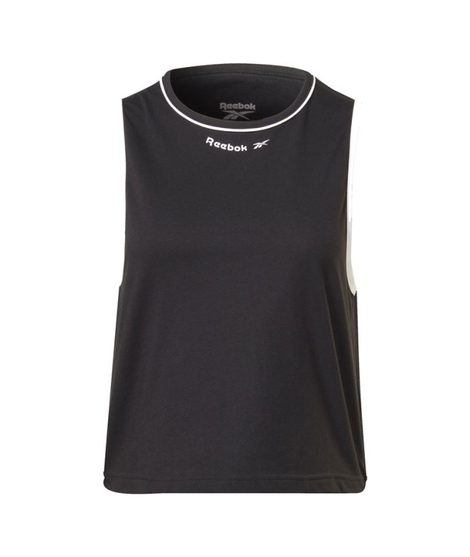 Top Fitness Reebok de Rie Black Mulher