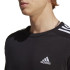 Camiseta adidas Homem Essentials Single 3 Band Preto