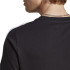 Camiseta adidas Homem Essentials Single 3 Band Preto