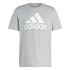Camiseta adidas Homem Essentials Single Big Logo Cinzento