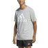 Camiseta adidas Homem Essentials Single Big Logo Cinzento