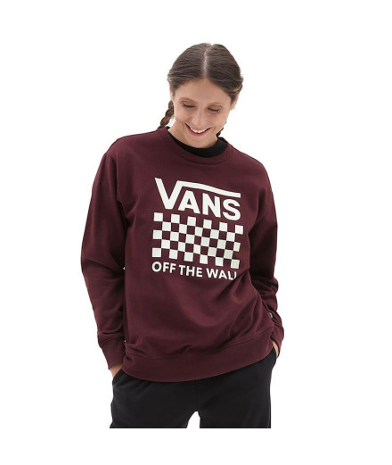 Sweatshirt Vans Lock Box Crew-B para mulher, castanho