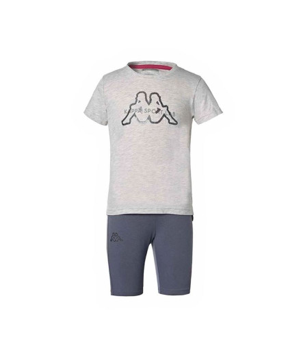 Conjunto Kappa Grugliasco Off Girl Cinzento