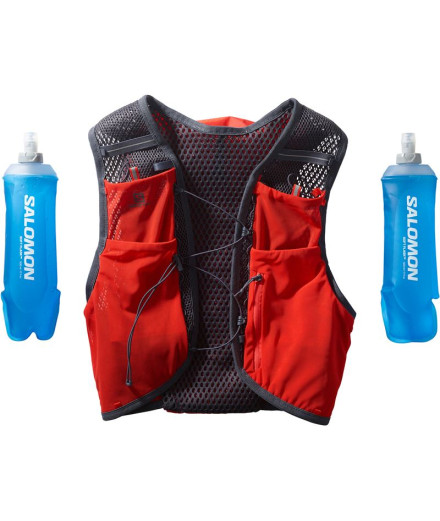 Colete Running Salomon de Active Skin 8 Vermelho/Cinza