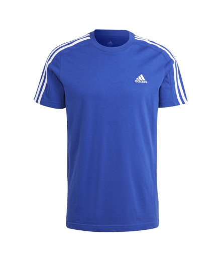 Camiseta adidas Homem Essentials Single 3S Azul