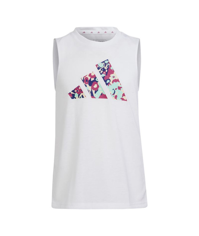 T-Shirt de fitness adidas G Tr-Es Tk Girls Branco