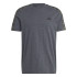 T-Shirt adidas Essentials Single 3 Stripes Man Cinzento