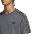 T-Shirt adidas Essentials Single 3 Stripes Man Cinzento