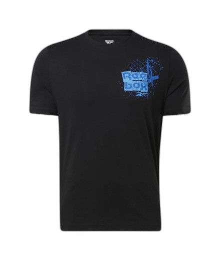 Camiseta Reebok Homem Série Graphic Preto