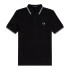 Pólo Fred Perry Twin Tipped preto Homem