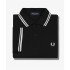 Pólo Fred Perry Twin Tipped preto Homem