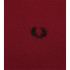 Fred Perry Camisola pólo com duas pontas vinho tinto Homem