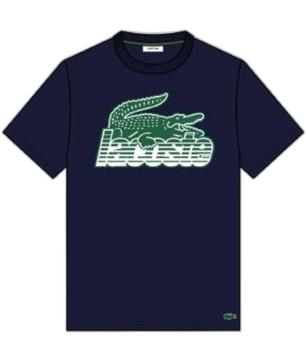 T-shirt Lacoste Héritage Regular Fit Contrasted Branded...