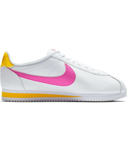 Sapatilhas Nike Cortez clássico em pele branco