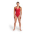 Fato de banho de natação Arena Fato de banho de equipa Fato de banho de natação para mulher vermelho/branco