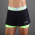 Calções Padel Endless Tech Iconic Mulher Preto-Verde