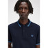 Polo Fred Perry com duas pontas para homem, azul-marinho