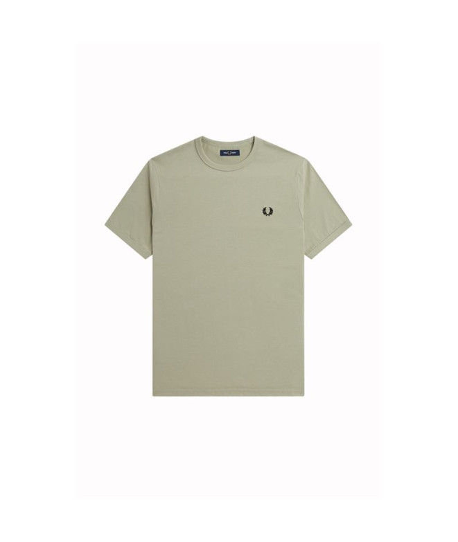 T-Shirt Fred Perry Ringer para homem Verde