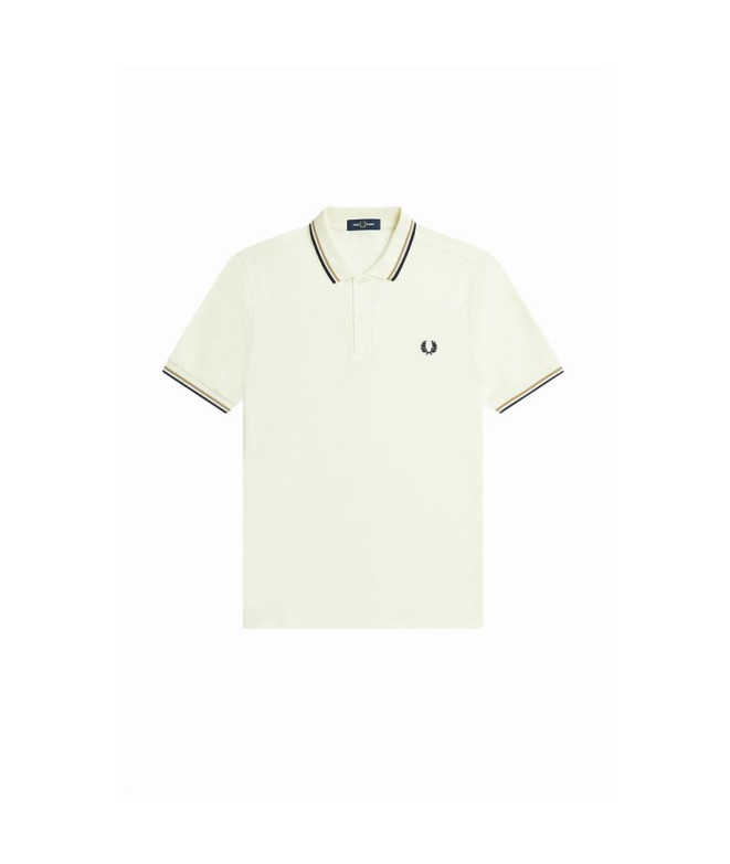 Fred Perry Camisola pólo bege com duas pontas...