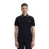 Polo Fred Perry com duas pontas para homem Preto