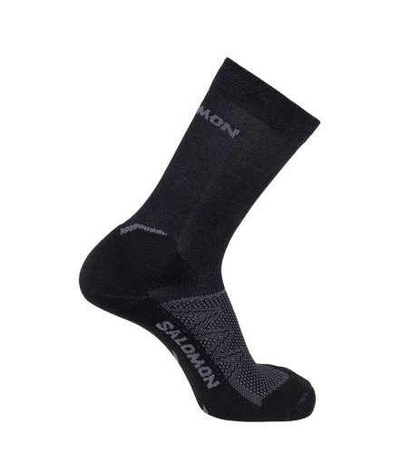 Meias para trilhos Salomon Speedcross Crew Preto Branco