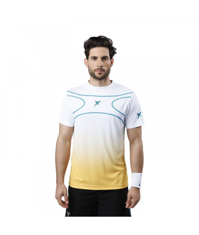 T-shirt Drop Shot Alsai Campa Branco