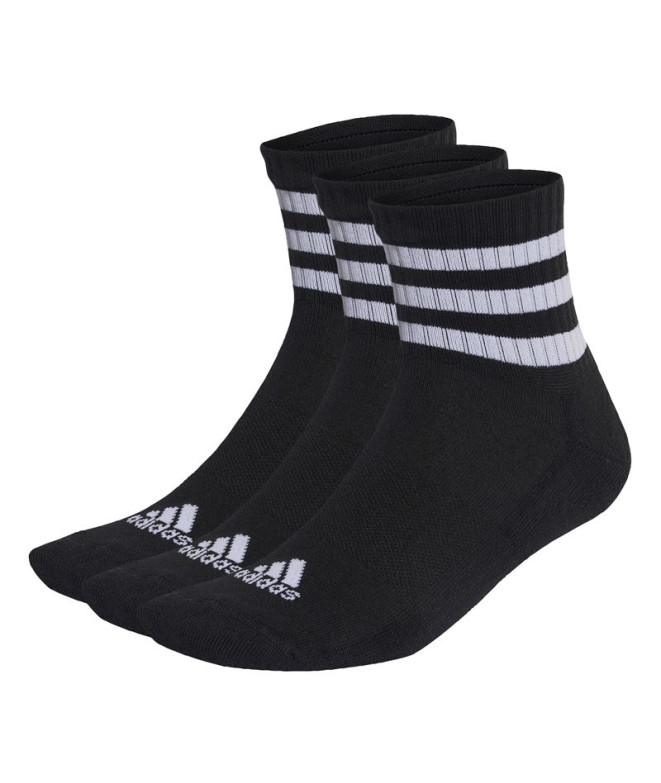 Meias adidas 3 riscas almofadadas Sportswear...