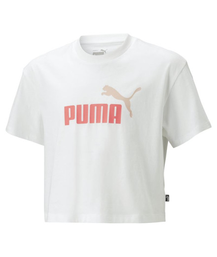 Camisola com logótipo Puma Girls Cropped T-Shirt Menina...