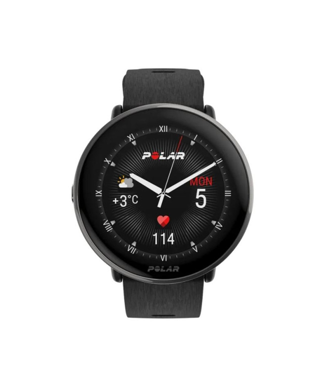 Relógio Polar Ignite 3 Titanium Silicone Preto