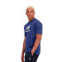 Camiseta New Balance Roupa de trabalho de algodão com logótipo empilhado Essentials Homem