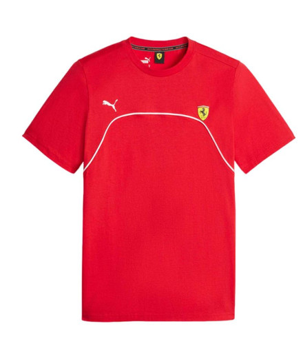 T-shirt casual Puma Ferrari Race Rosso Corsa para homem