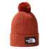 Chapéu de montanha The North Face Logo Box Pom castanho