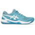 Sapatilhas de ténis ASICS Gel-Dedicate 8 Clay Cinza Azul/Branco para mulher