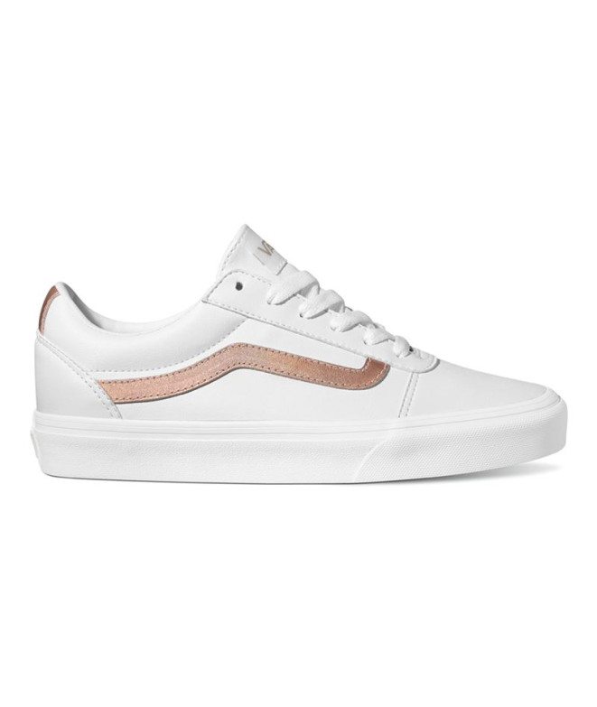 Sapatilhas Vans Ward Branco/Dourado Rosa...