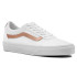 Sapatilhas Vans Ward Branco/Dourado Rosa Sapatilhas para mulher