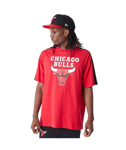Camiseta New Era Bloco de cor NBA Chicago Bulls Vermelho...