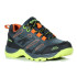 Sapatilhas de montanha Hi-Tec Toubkal Low Waterproof Charcoal/Limoncello Sapatilhas de criança