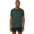 T-shirt de fitness para homem com o logótipo grande da ASICS Rain Forest/ Black