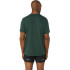T-shirt de fitness para homem com o logótipo grande da ASICS Rain Forest/ Black