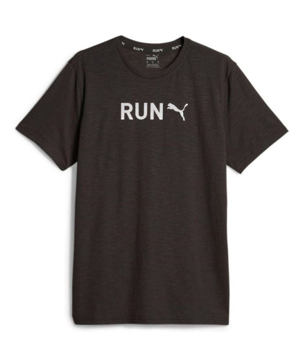 Camiseta de Fitness Puma Men'S Graphic Ru Black-Q3 Homem