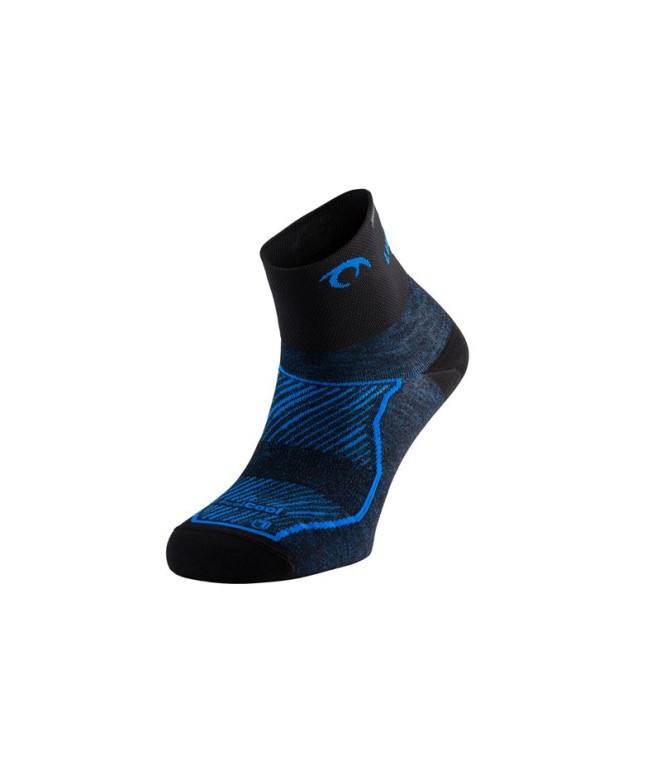 Meias de Running Lurbel Race Three Preto/Azul...