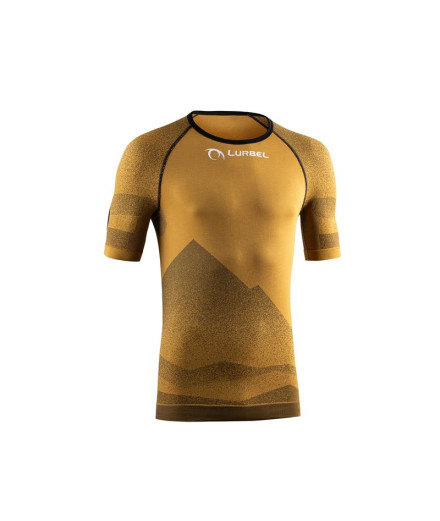 T-Shirt running Lurbel Spirit Manga curta Amarelo...